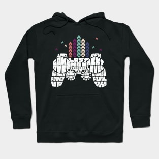 Gamer's World Typography Game Controller Hoodie